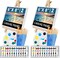 52PCS Acrylic Paint Canvas Set, Acrylic Painting Kit with 2 Set of 12 Colors Acrylic Paint,Paint Brushes,Canvas, Wooden Easels, Art Plates, Art Painting Supplies for Kids Adults